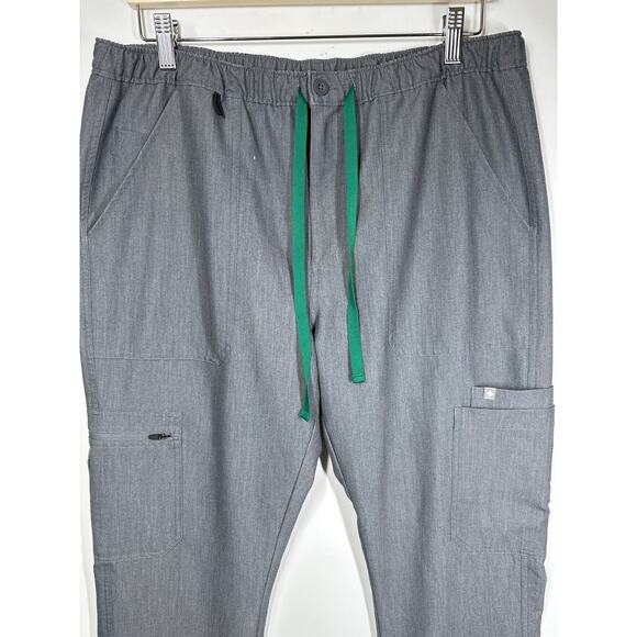 Figs TM3001 Cairo Cargo Scrub Pants Graphite Gray Men's Size L Straight Leg - Picture 2 of 12